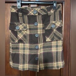 Ann Taylor Loft plaid skirt new with tags size 8